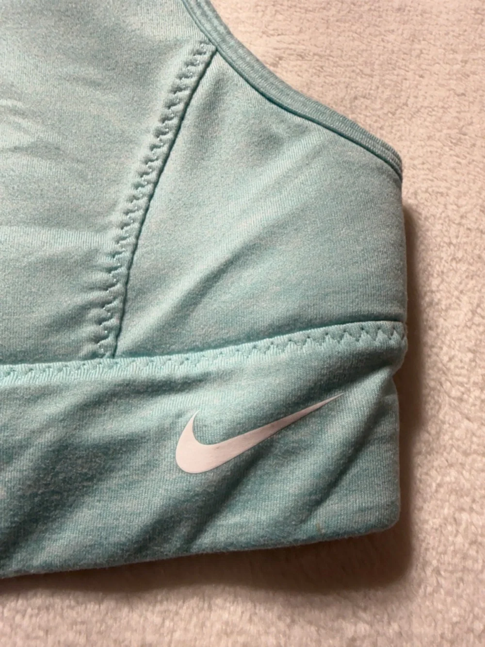 Nike Light Aqua Scoop-Back Sports Bra